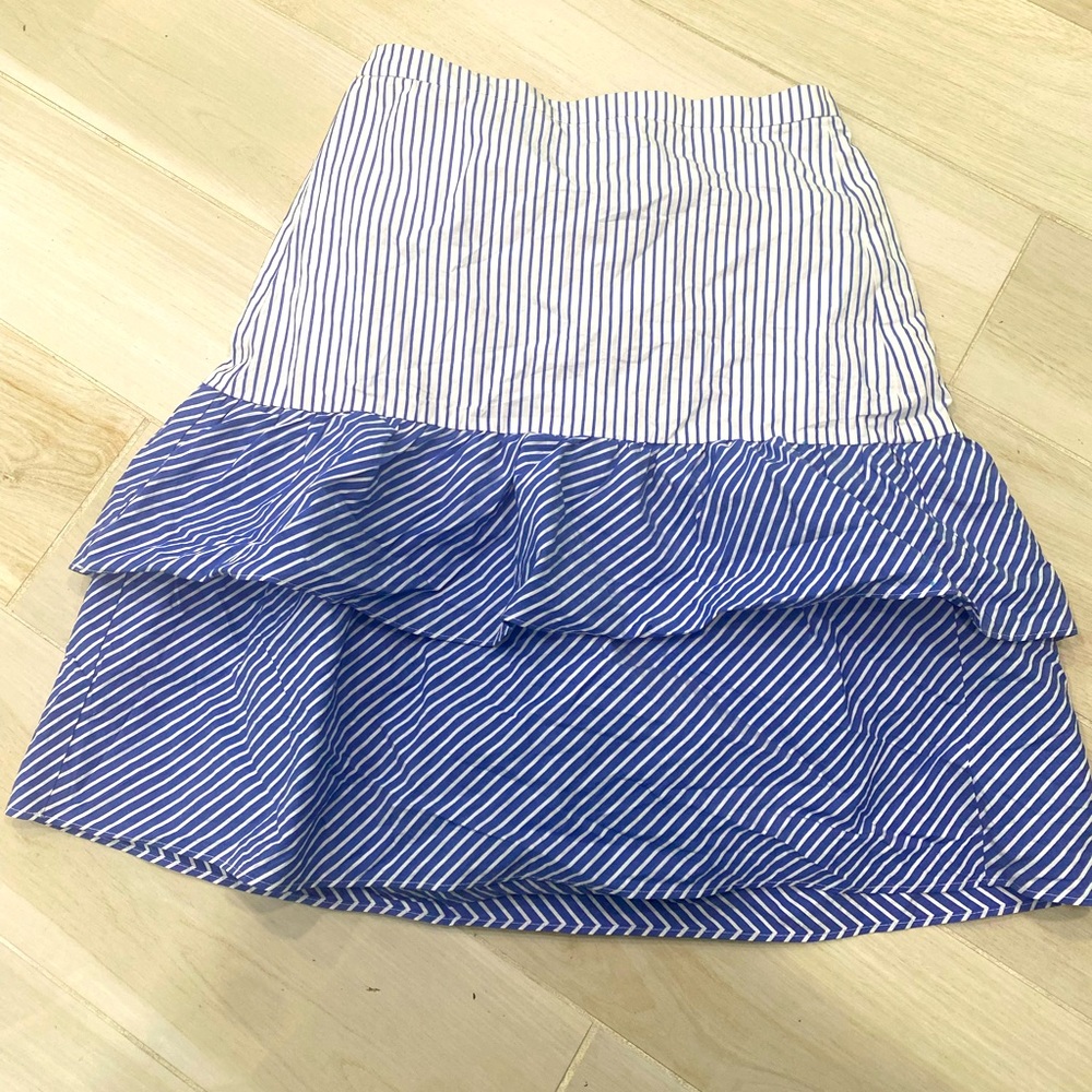 J Crew Factory Striped Skirt